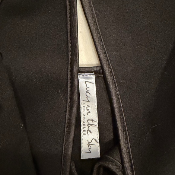 Black Lucy in the Sky Halter Mini Dress - Picture 2 of 2